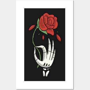 skeleton hand Posters and Art